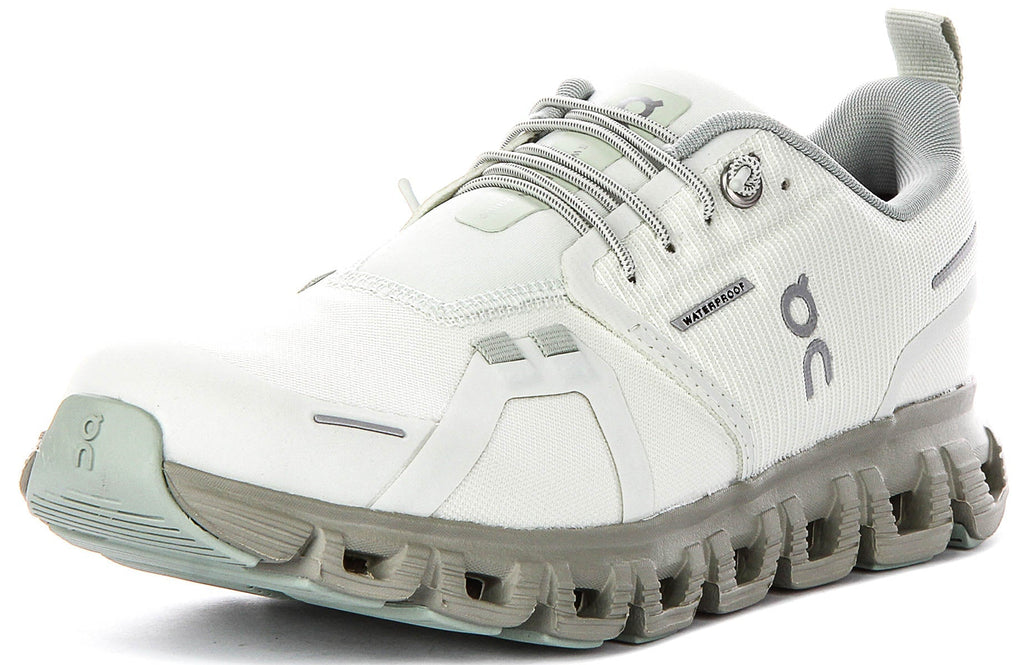 On Running Cloud 6 Waterproof In Green For Women