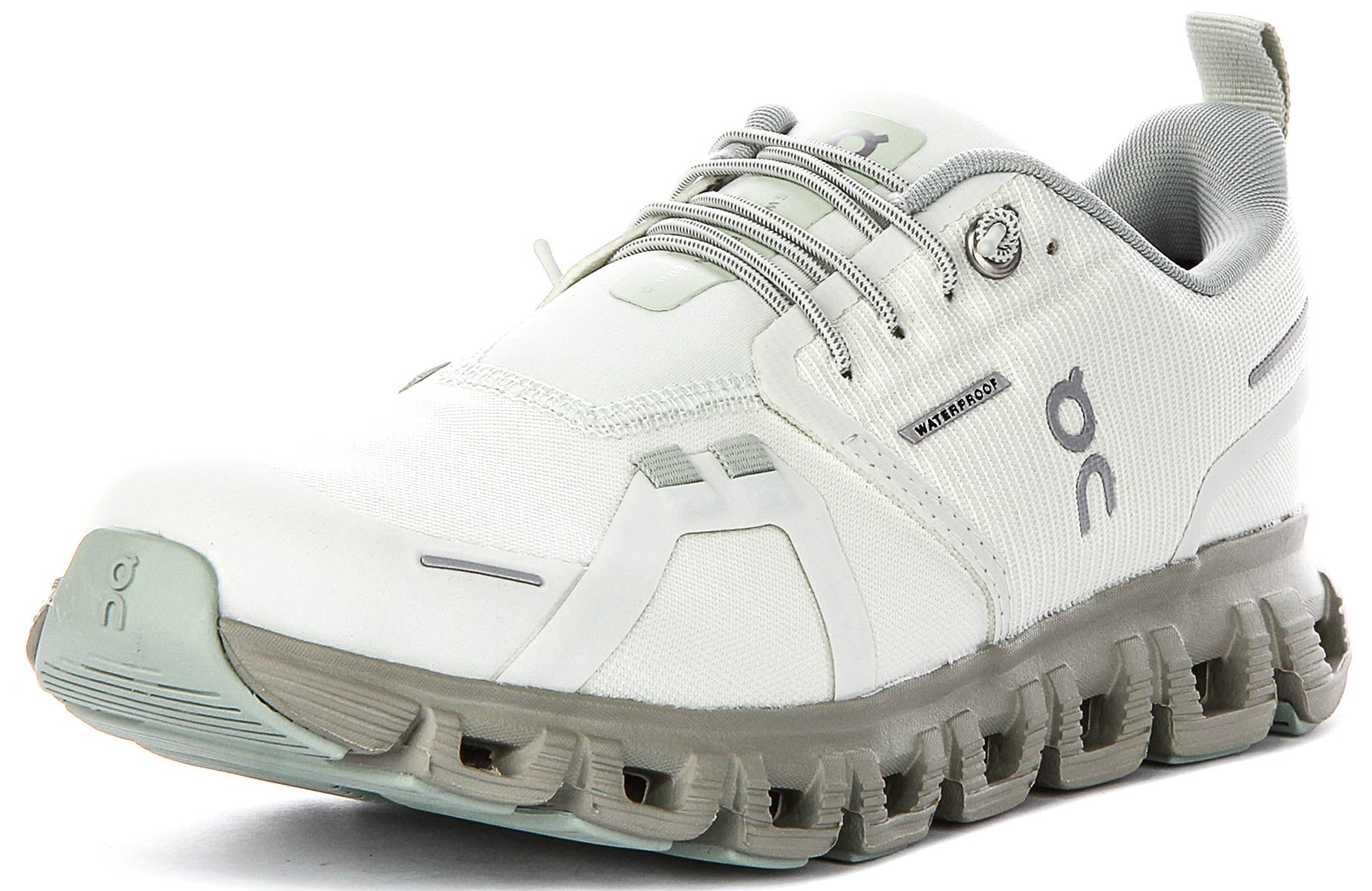 On Running Cloud 6 Waterproof In Green For Women