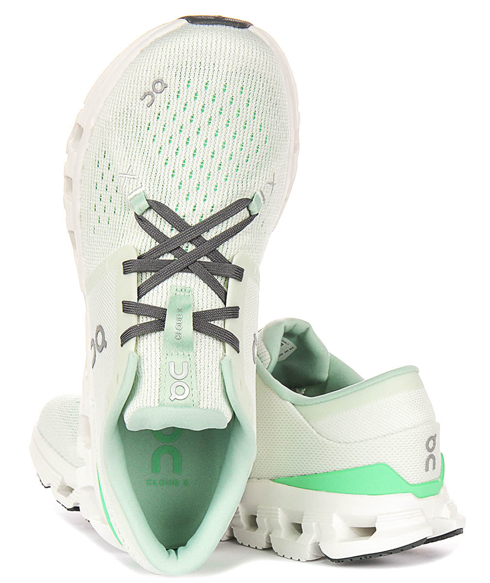 On Running Cloud X 4 In Lime Green For Women