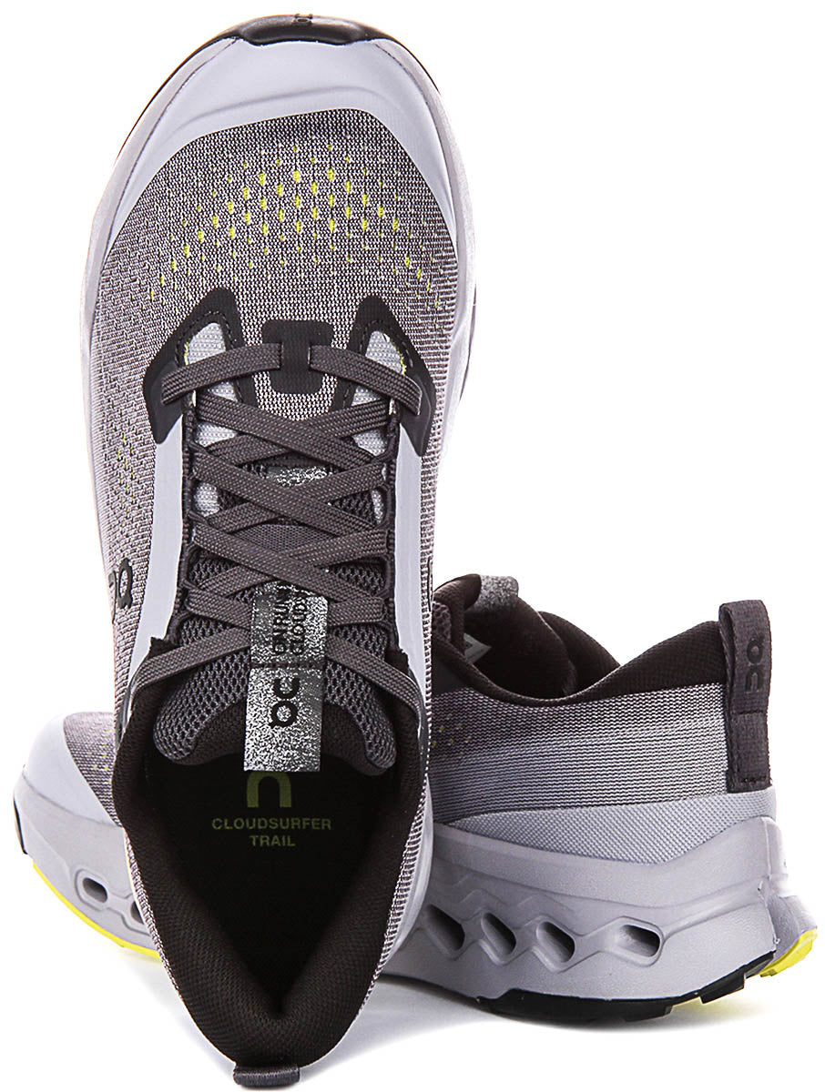 On Running Cloudsurfer Trail 2 In Grey For Women
