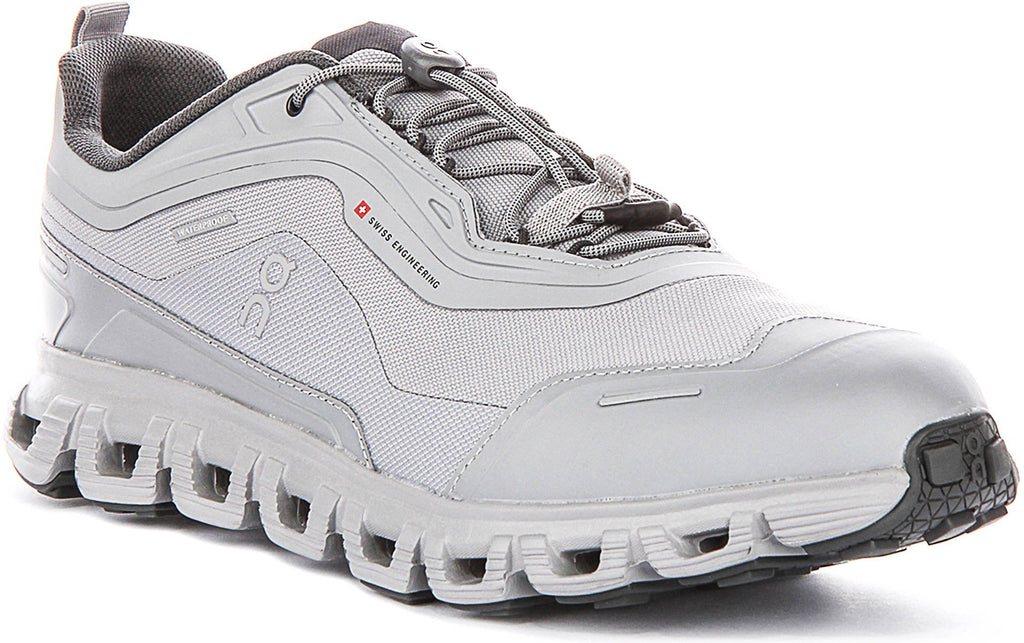On Running Cloud 6 Geo Waterproof In Grey For Men
