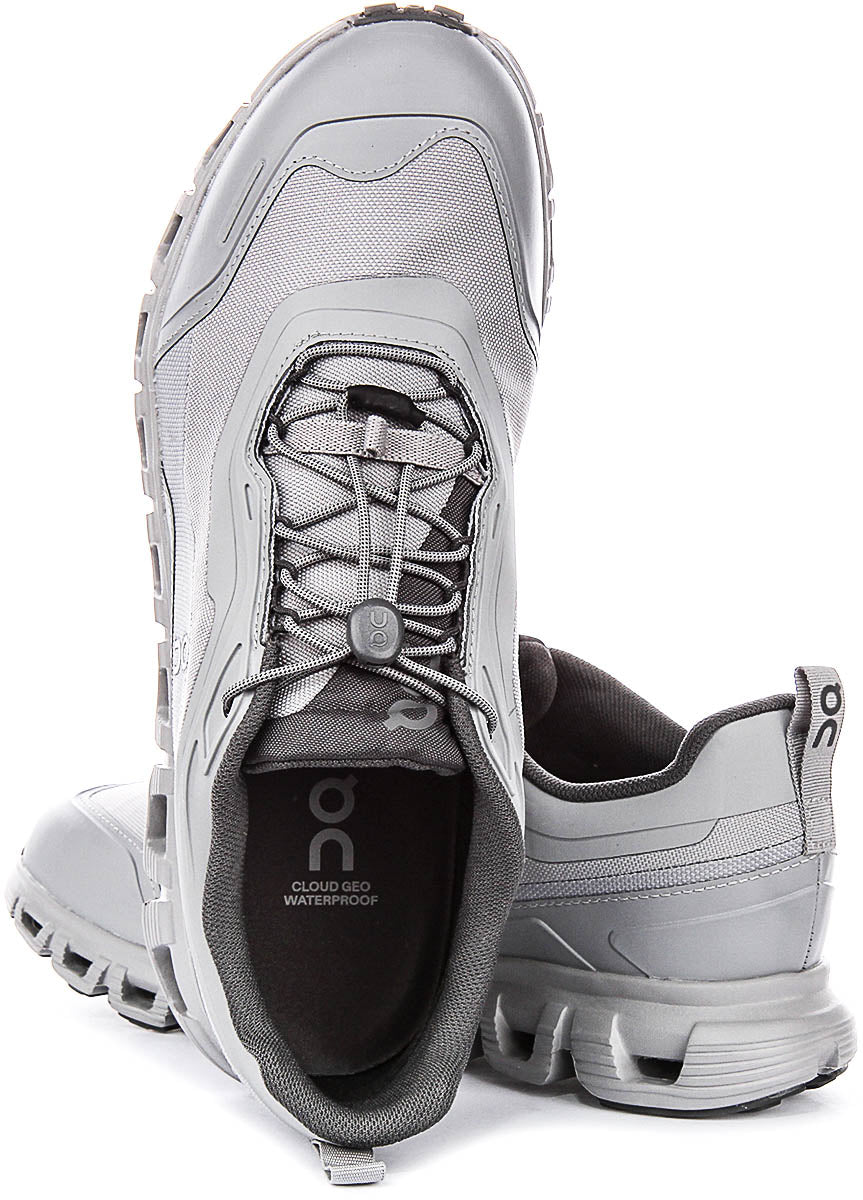 On Running Cloud 6 Geo Waterproof In Grey For Men