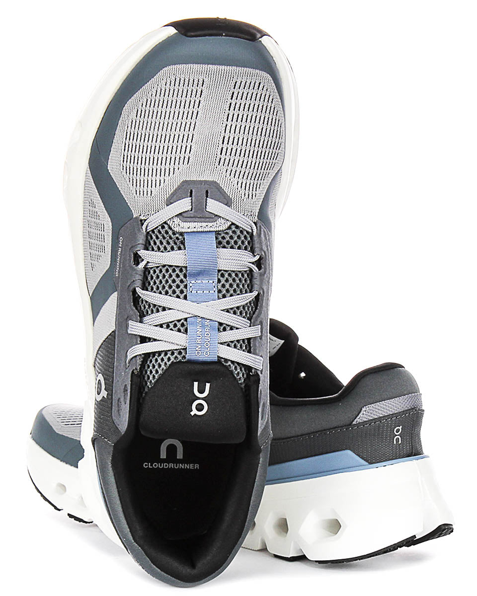 On Running Cloudrunner 2 In Grey Blue For Men