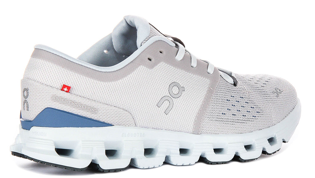 On Running Cloud X 4 In Grey Blue For Women