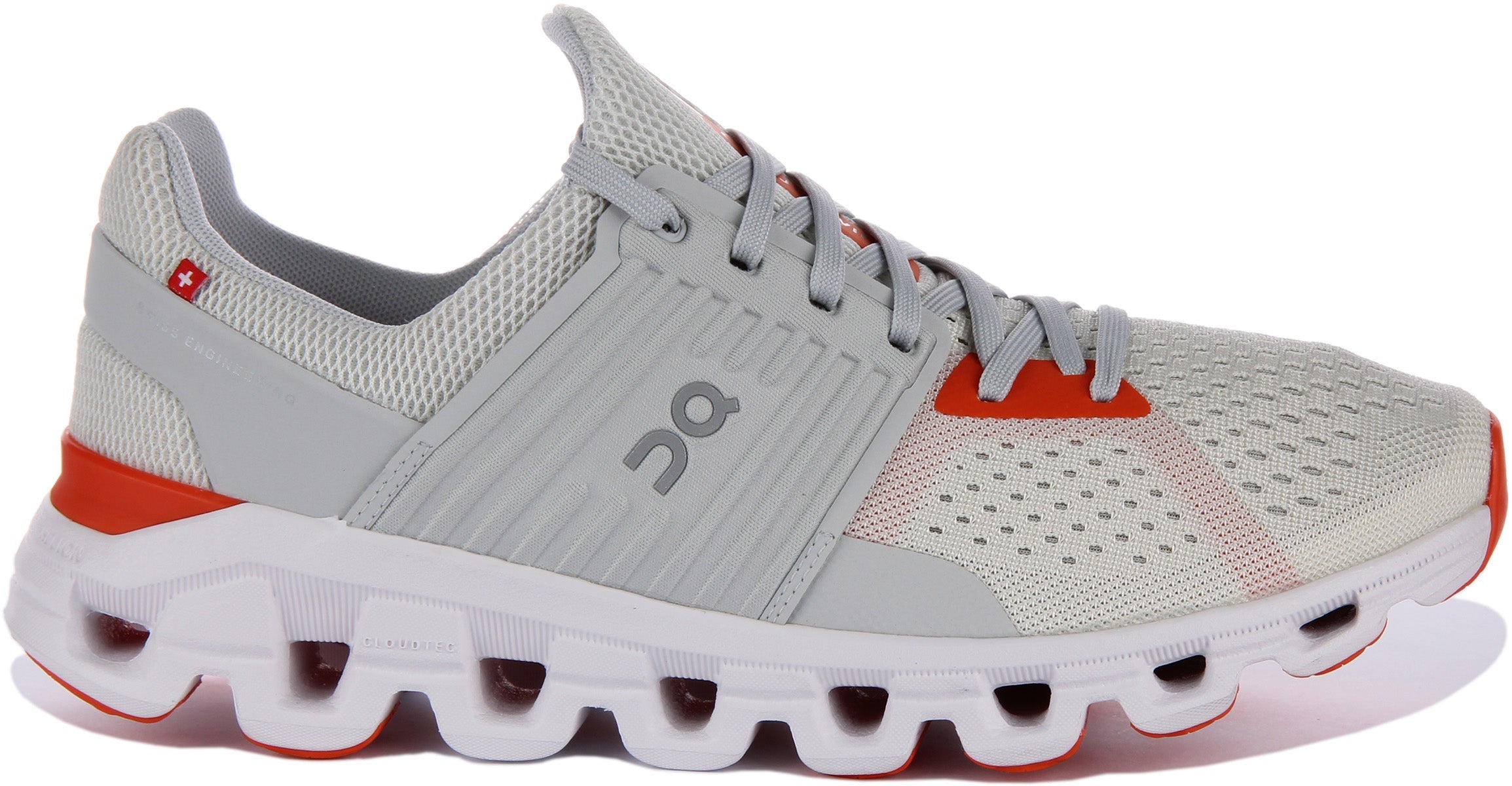 On Running Cloudswift In Grey Orange For Men