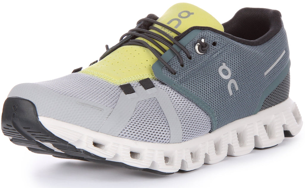 On Running Cloud 5 In Grey Lime For Men