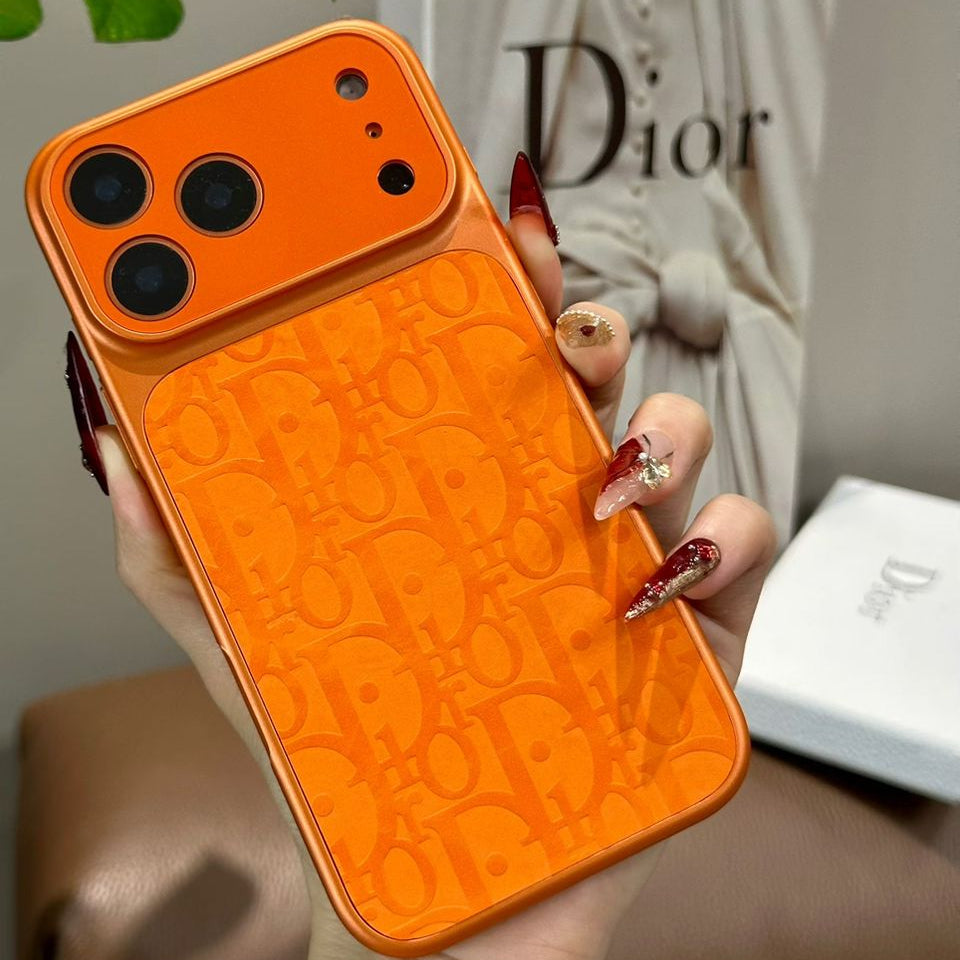 Orange Luxury Protective Case For iPhone 17 /16 /15 /14