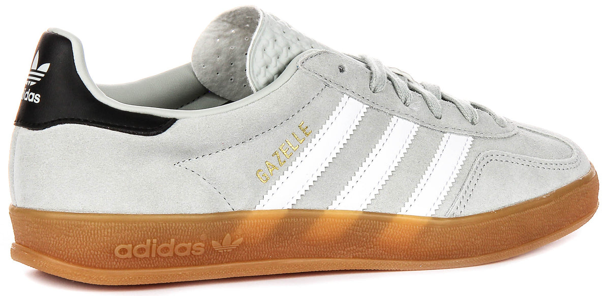 Adidas Gazelle Indoor In Light Grey For Youth