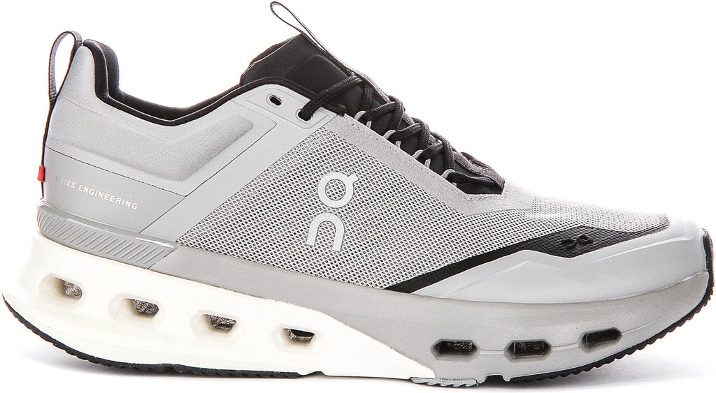 On Running Cloudnova X In Light Grey For Men