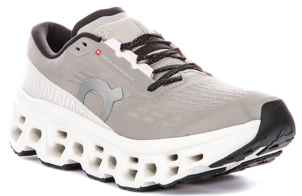 On Running Cloudmonster 3 In Light Grey For Women
