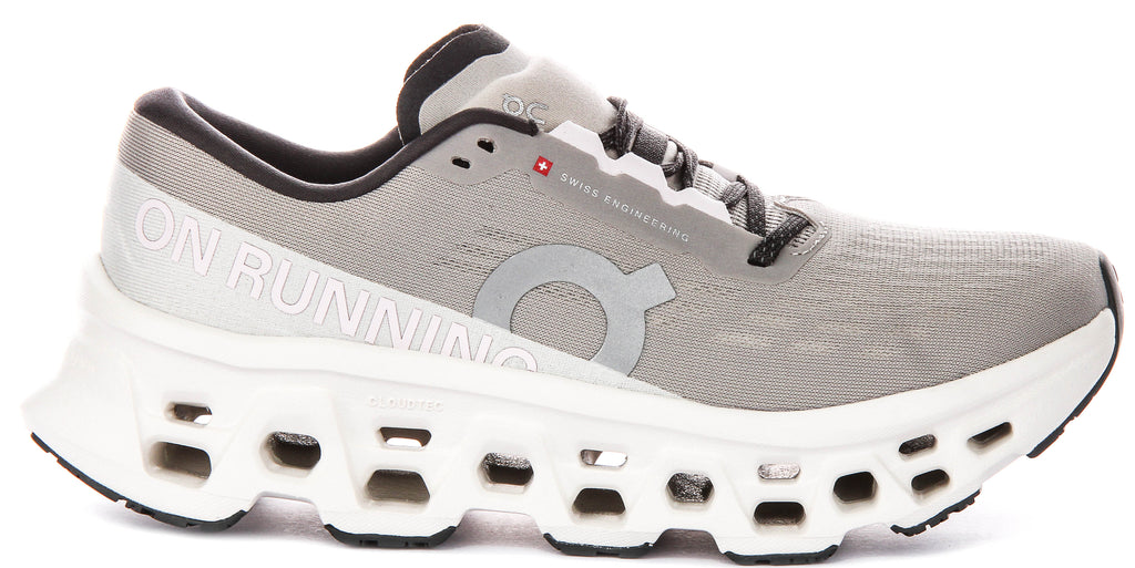 On Running Cloudmonster 3 In Light Grey For Women
