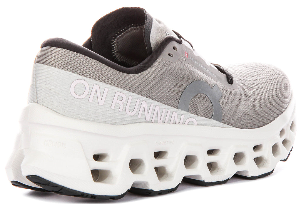 On Running Cloudmonster 3 In Light Grey For Women