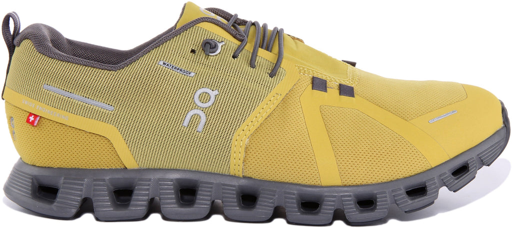 On Running Cloud 5 Waterproof In Mustard For Men