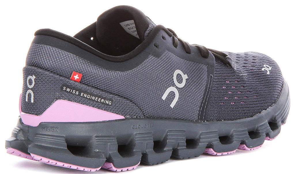On Running Cloud X 4 In Navy Pink For Women