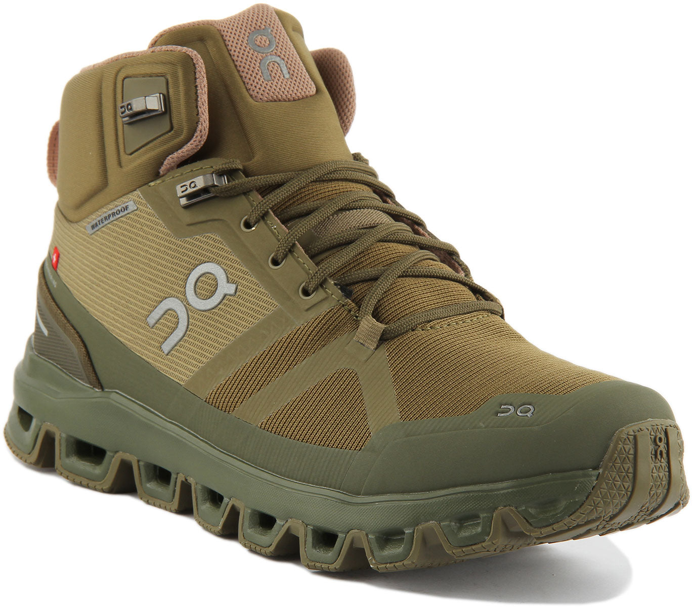 On Running Cloudrock Waterproof In Olive For Women