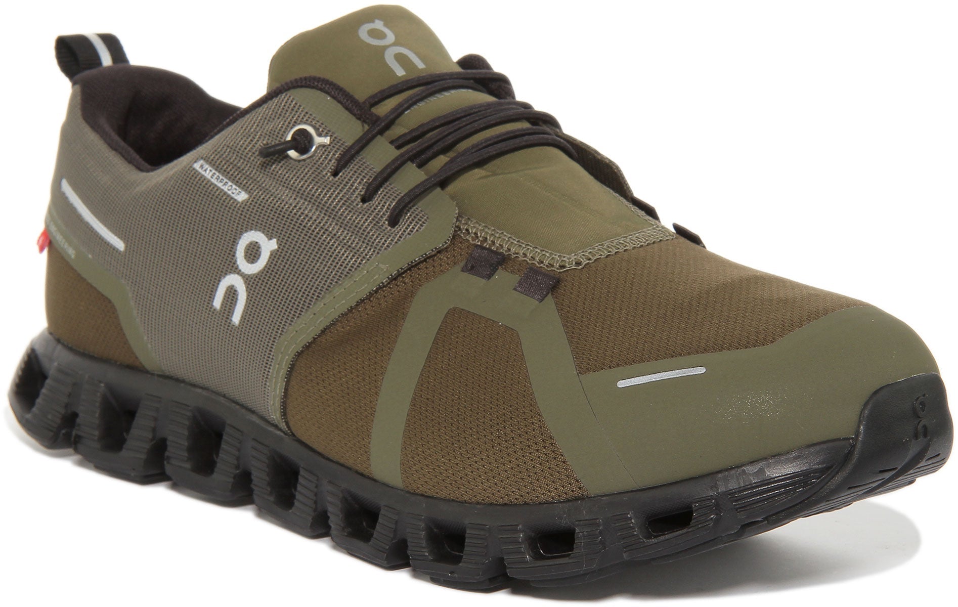 On Running Cloud 5 Waterproof In Olive For Men