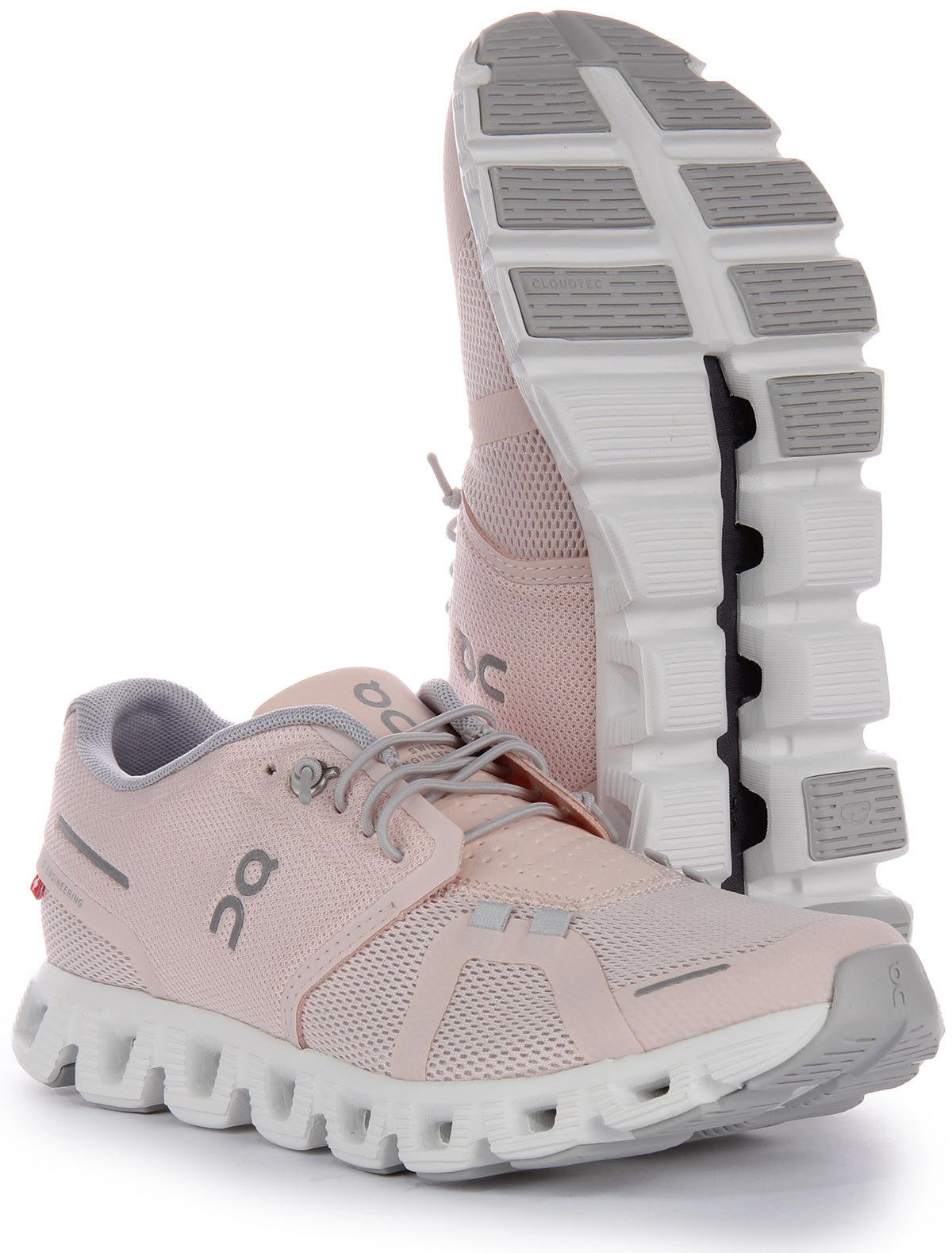 On Running Cloud 5 In Pink White For Women