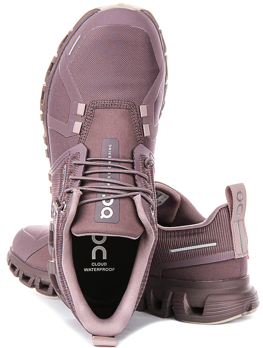 On Running Cloud 6 Waterproof In Purple For Women
