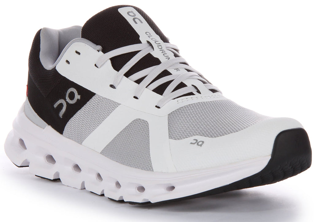 On Running Cloudrunner In White Black For Men