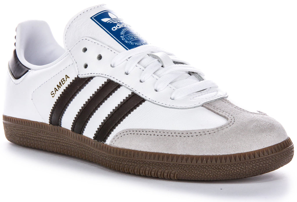 Adidas Samba OG Trainers In White Black