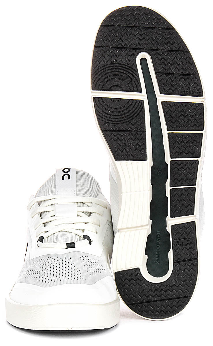 On Running The Roger Spin In White Black For Men
