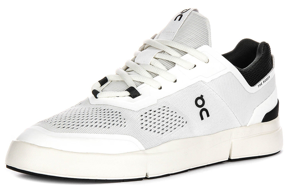 On Running The Roger Spin In White Black For Men