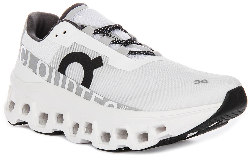 On Running Cloudmonster In White Black For Men