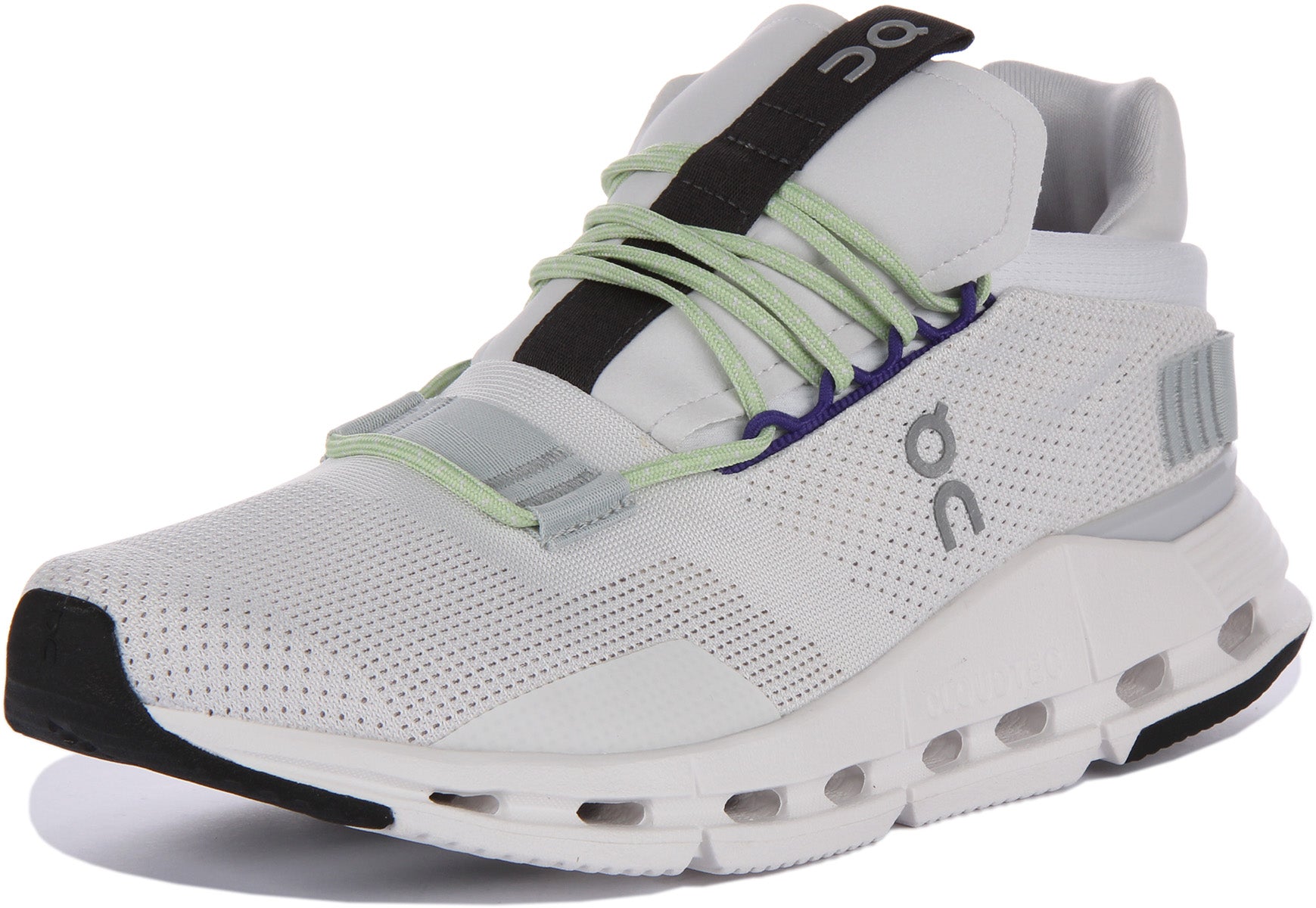 On Running Cloudnova In White Green For Men