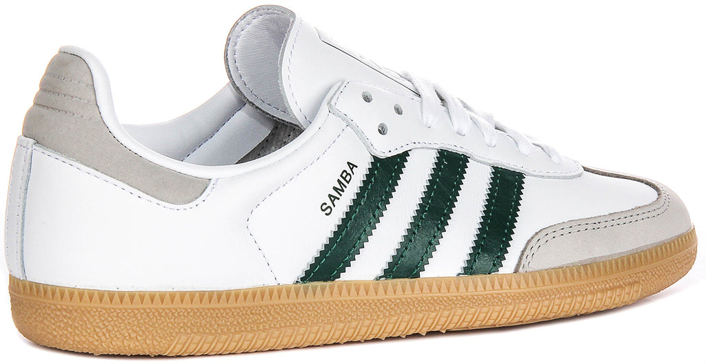 Adidas Samba OG In White Green For Women