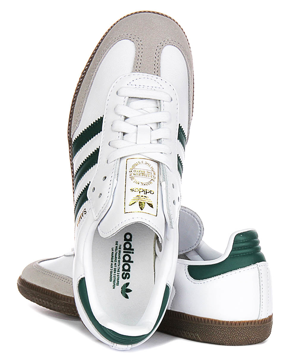 Adidas Samba OG In White Green