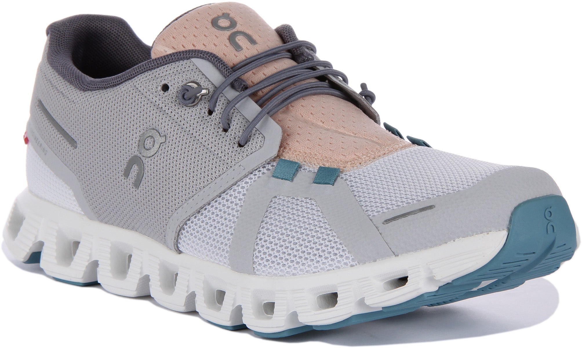 On Running Cloud 5 Push In White Grey For Women