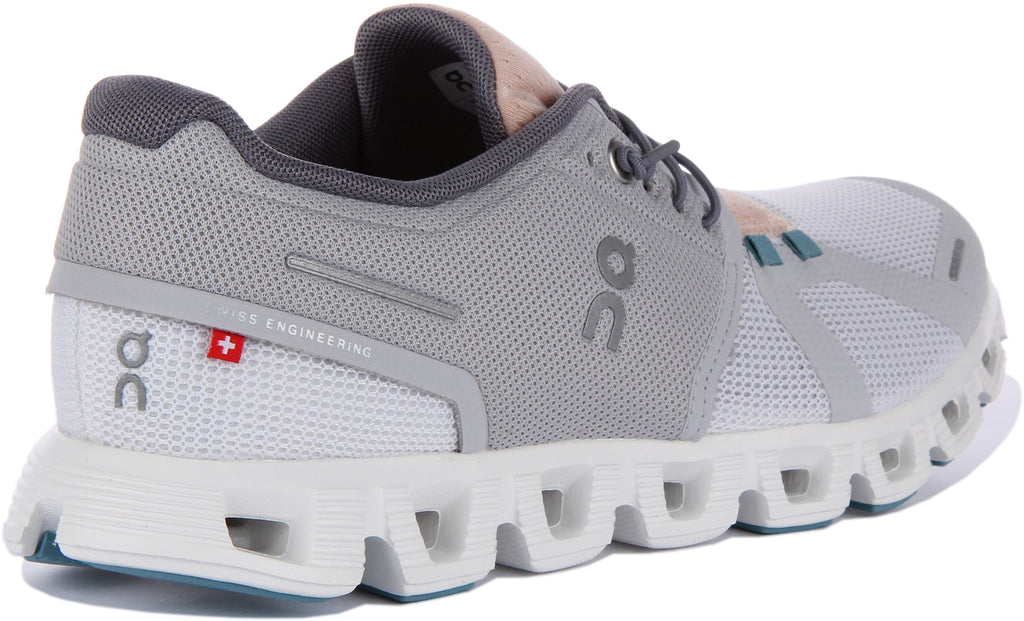 On Running Cloud 5 Push In White Grey For Women