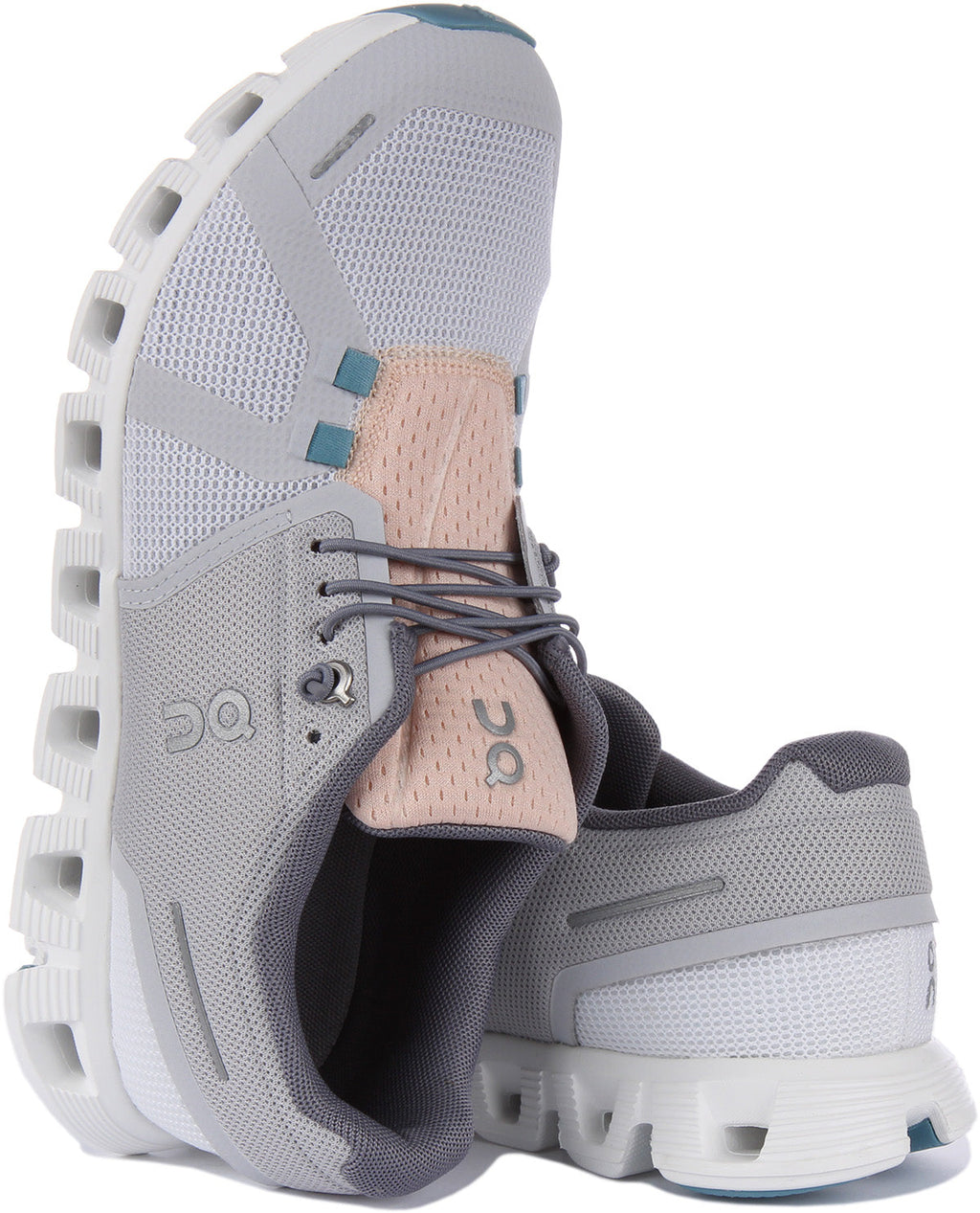 On Running Cloud 5 Push In White Grey For Women