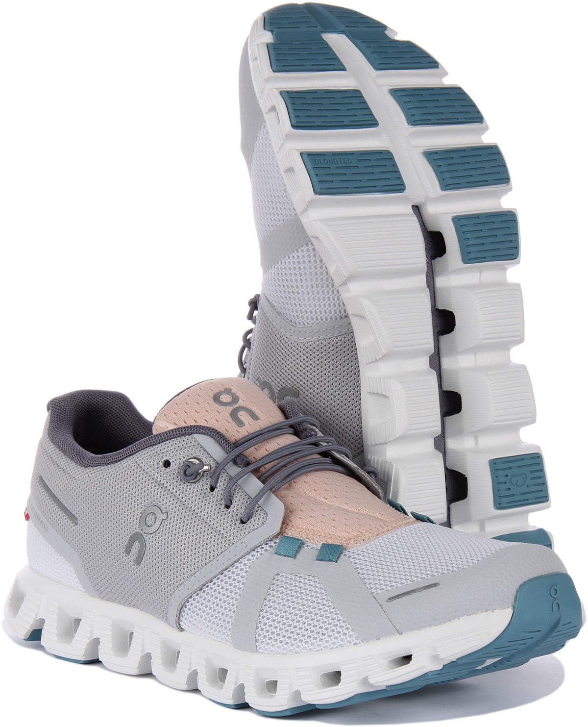 On Running Cloud 5 Push In White Grey For Women