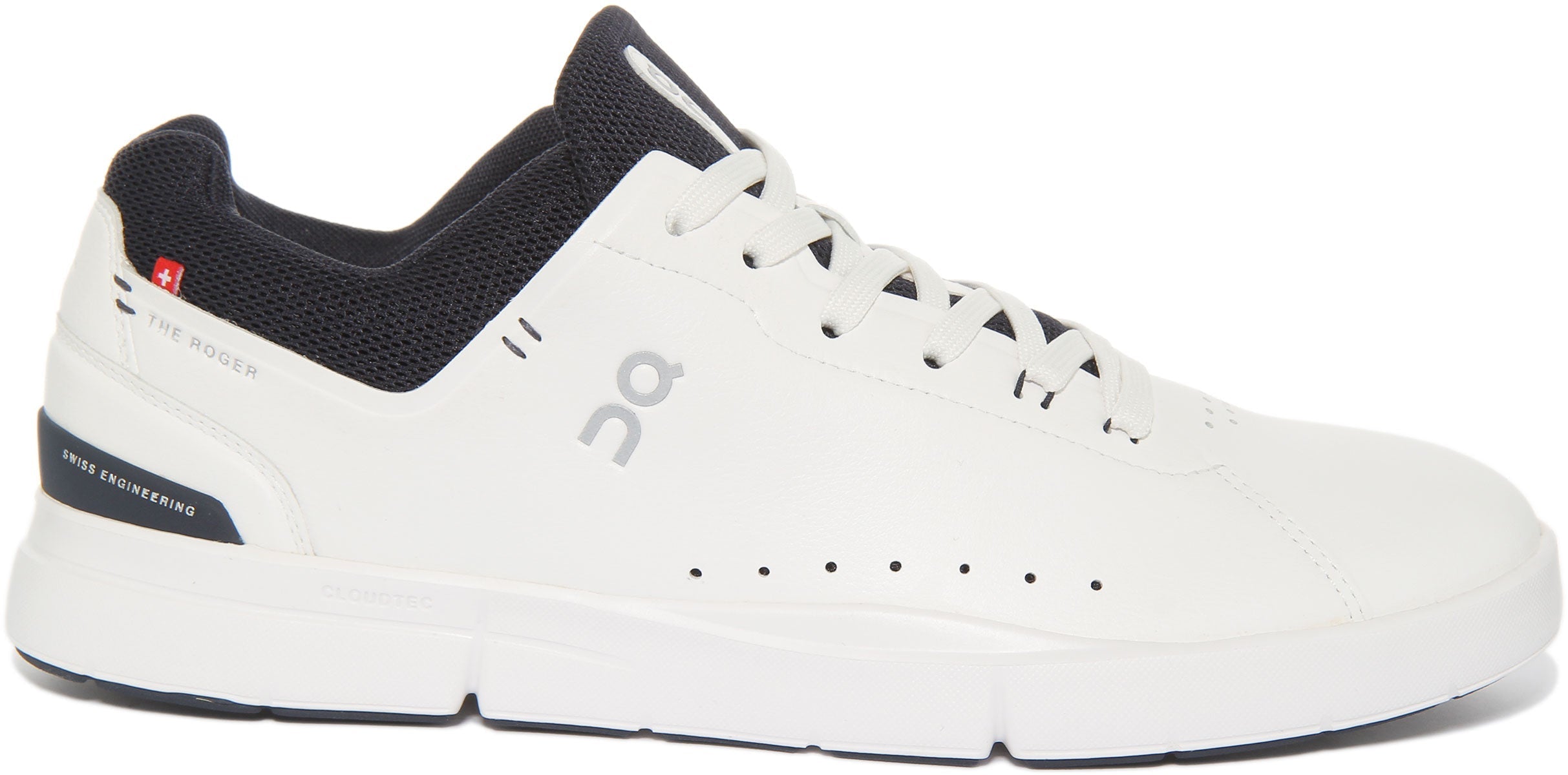 On Running The Roger Advantage In White Navy For Men