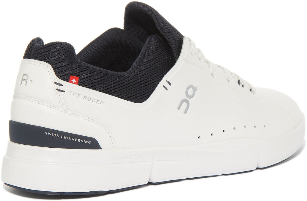 On Running The Roger Advantage In White Navy For Men