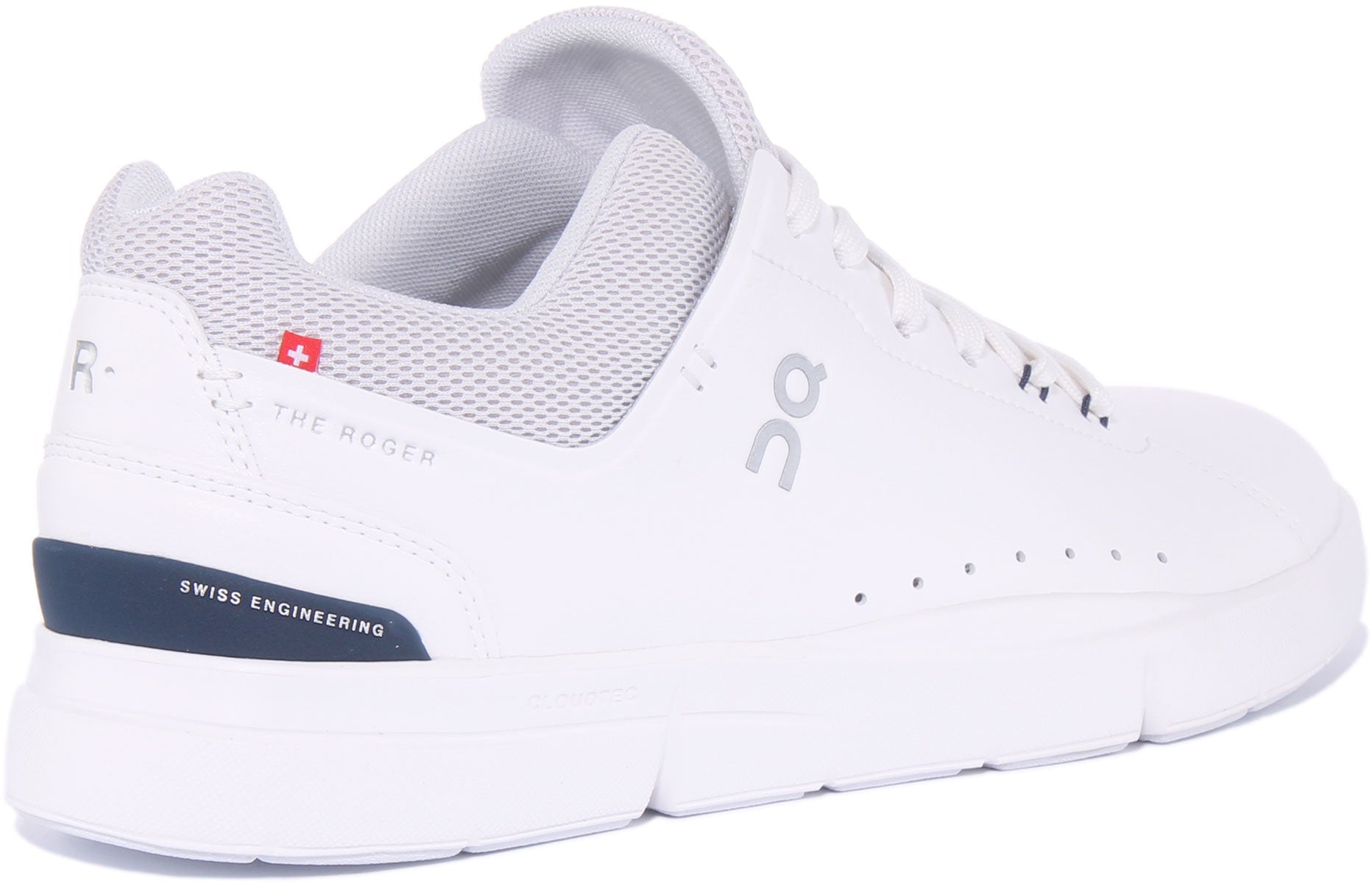 On Running The Roger Advantage In White Navy For Men