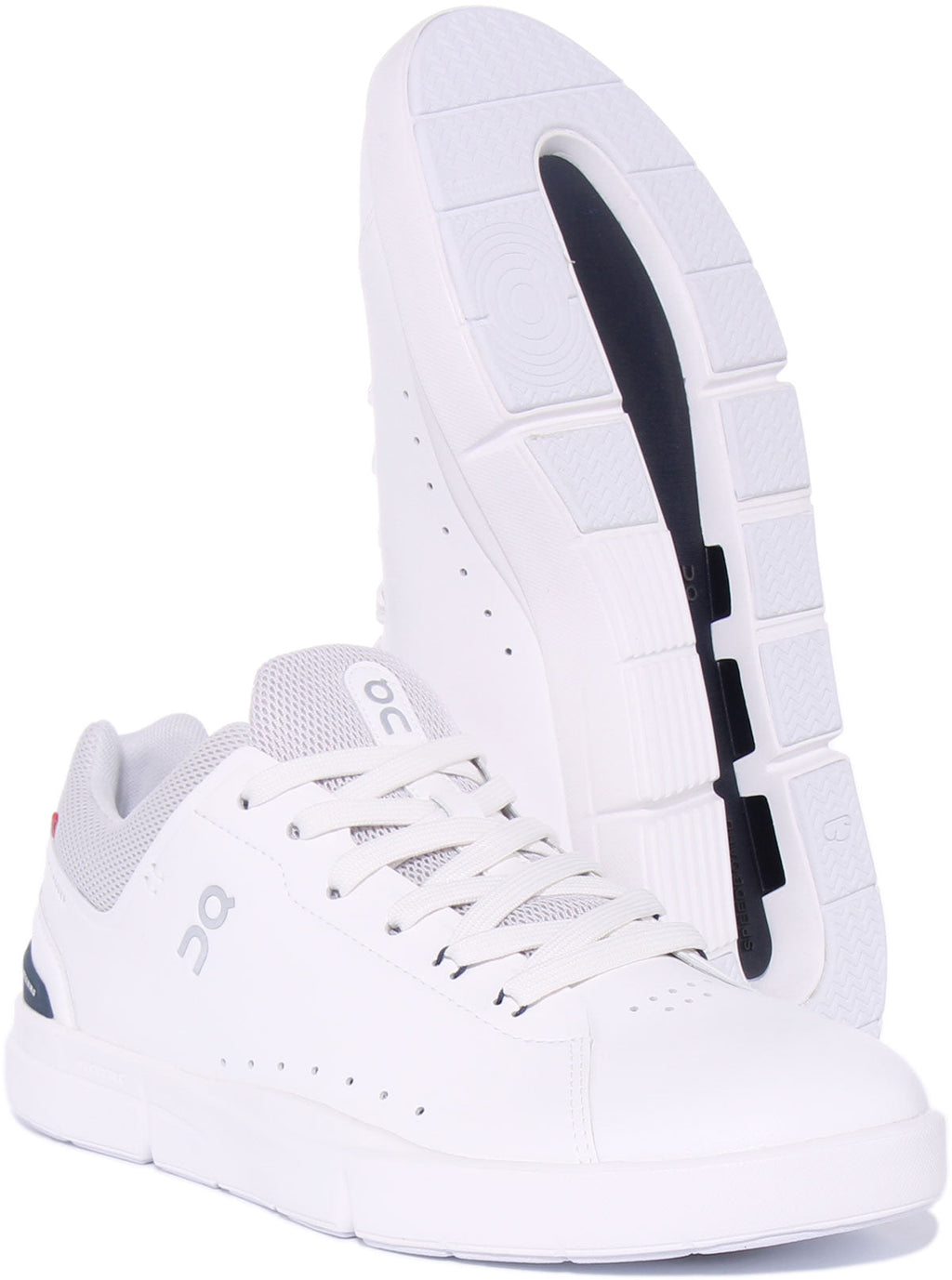 On Running The Roger Advantage In White Navy For Men