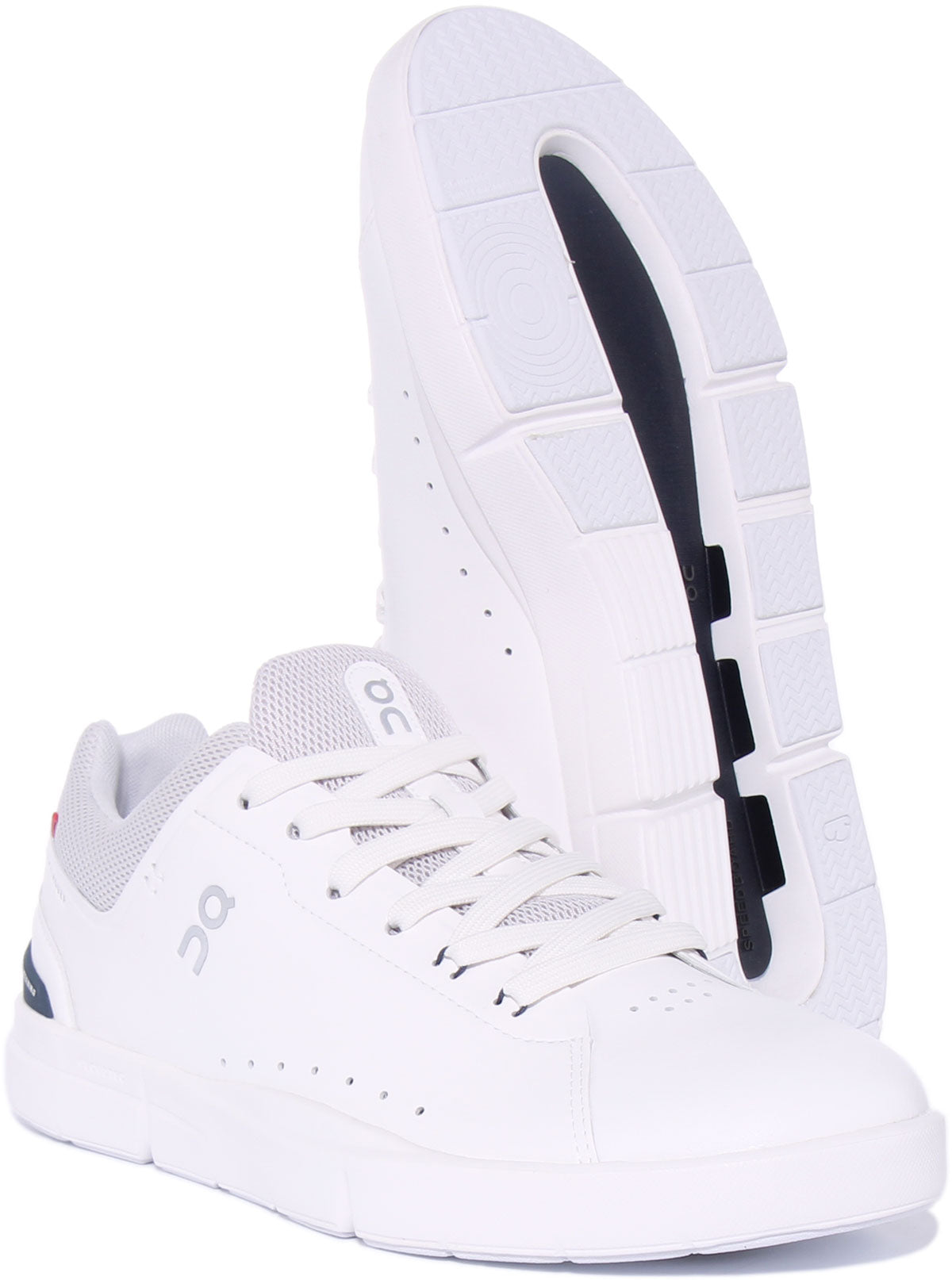 On Running The Roger Advantage In White Navy For Men