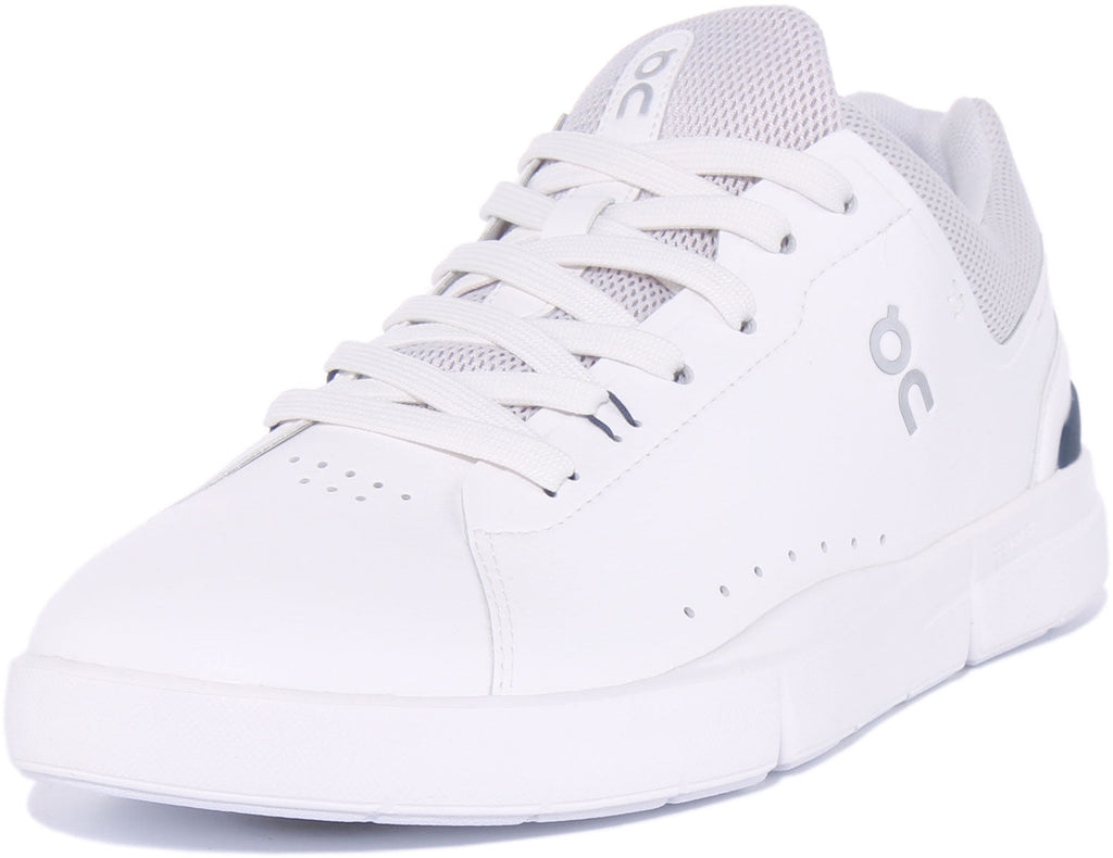 On Running The Roger Advantage In White Navy For Men