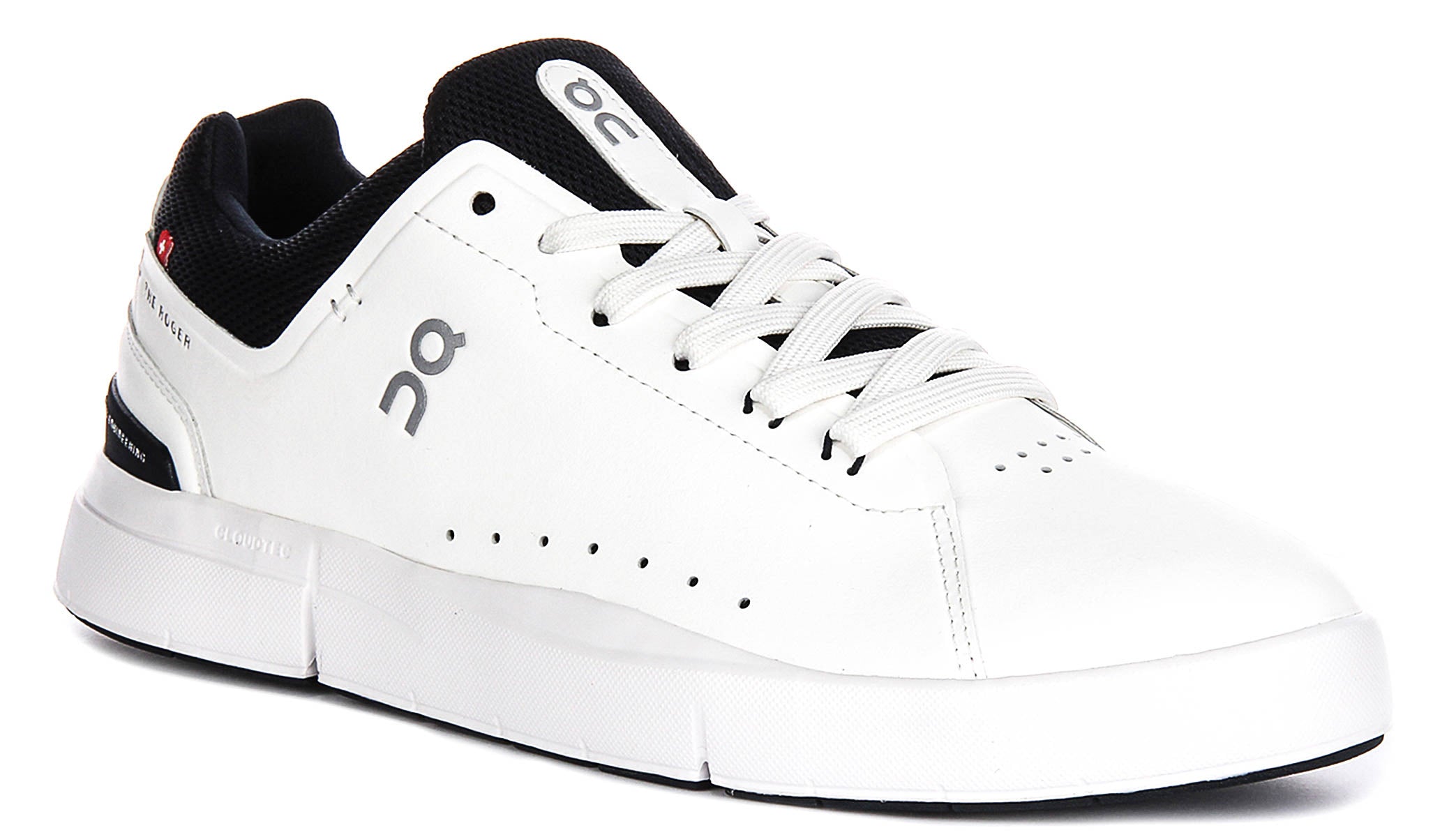 On Running The Roger Adv In White Navy For Men