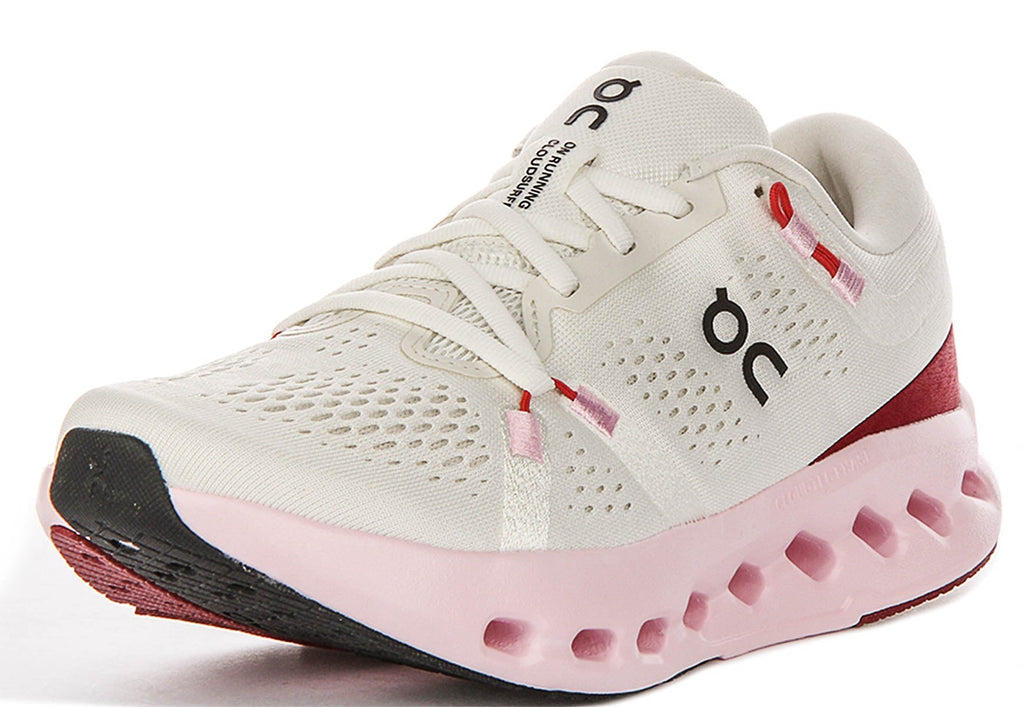 On Running Cloudsurfer 2 In White Pink For Women
