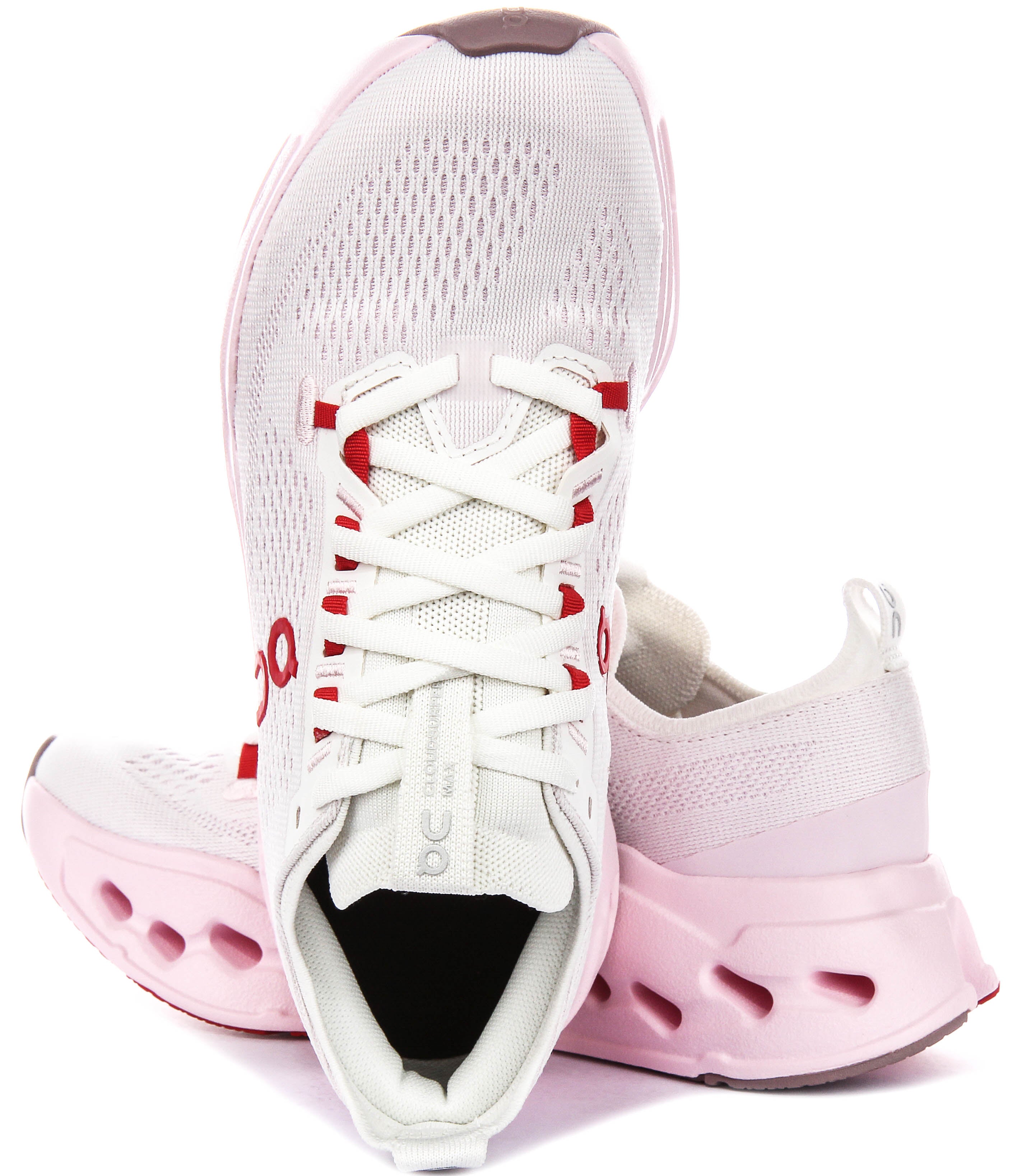 On Running Cloudsurfer Max In White Pink For Women
