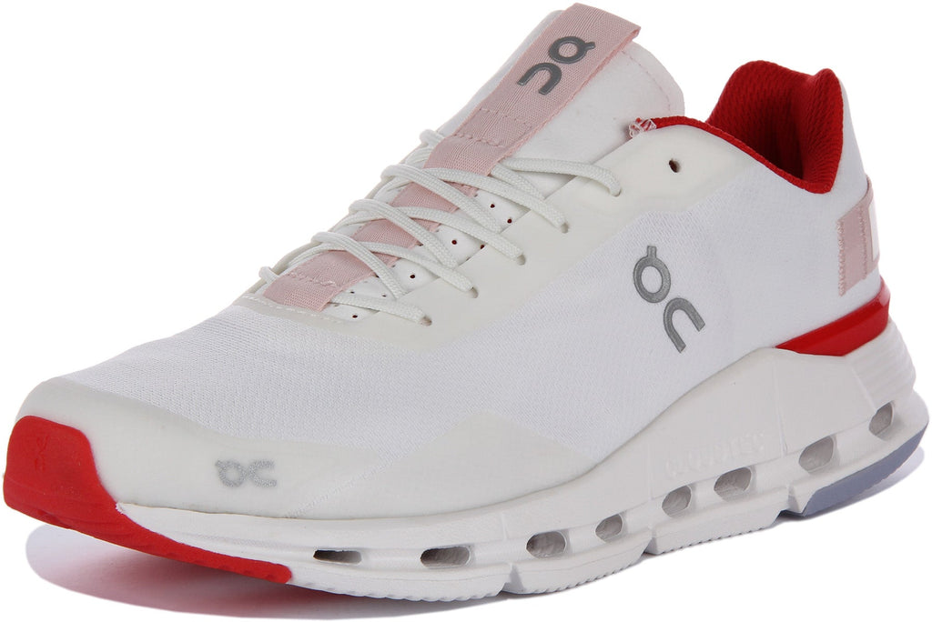 On Running Cloudnova Form In White Red For Men