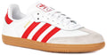 Adidas Samba OG J In White Red For Youth