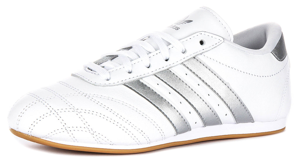 Adidas Taekwondo In White Silver For Women