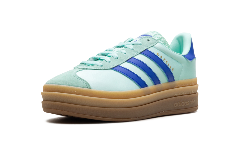 Gazelle Bold WMNS "Clear Mint Lucid Blue Gold Metallic" JI2702