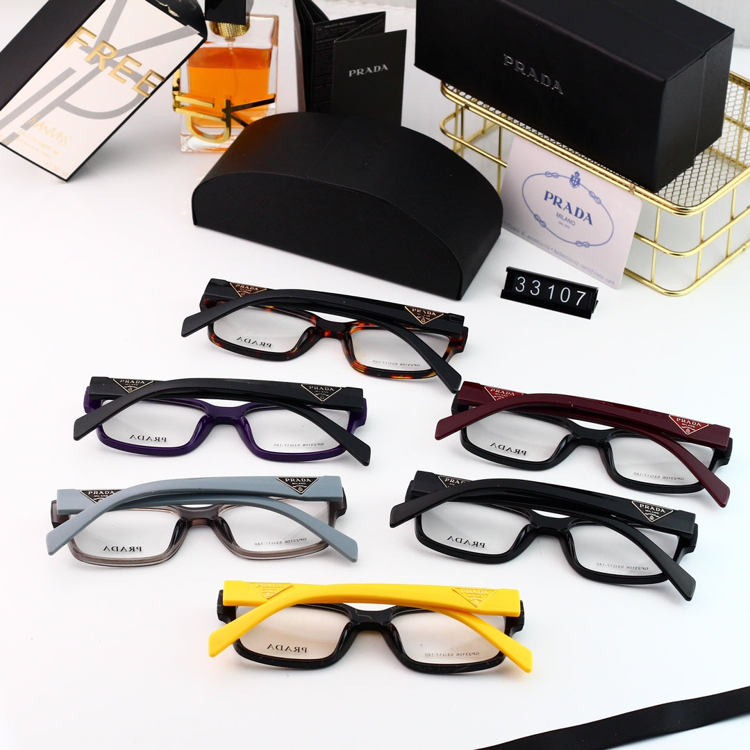 Classic Triangle Logo Square Glasses Sunglasses – Luxury Fashion Sunglasses