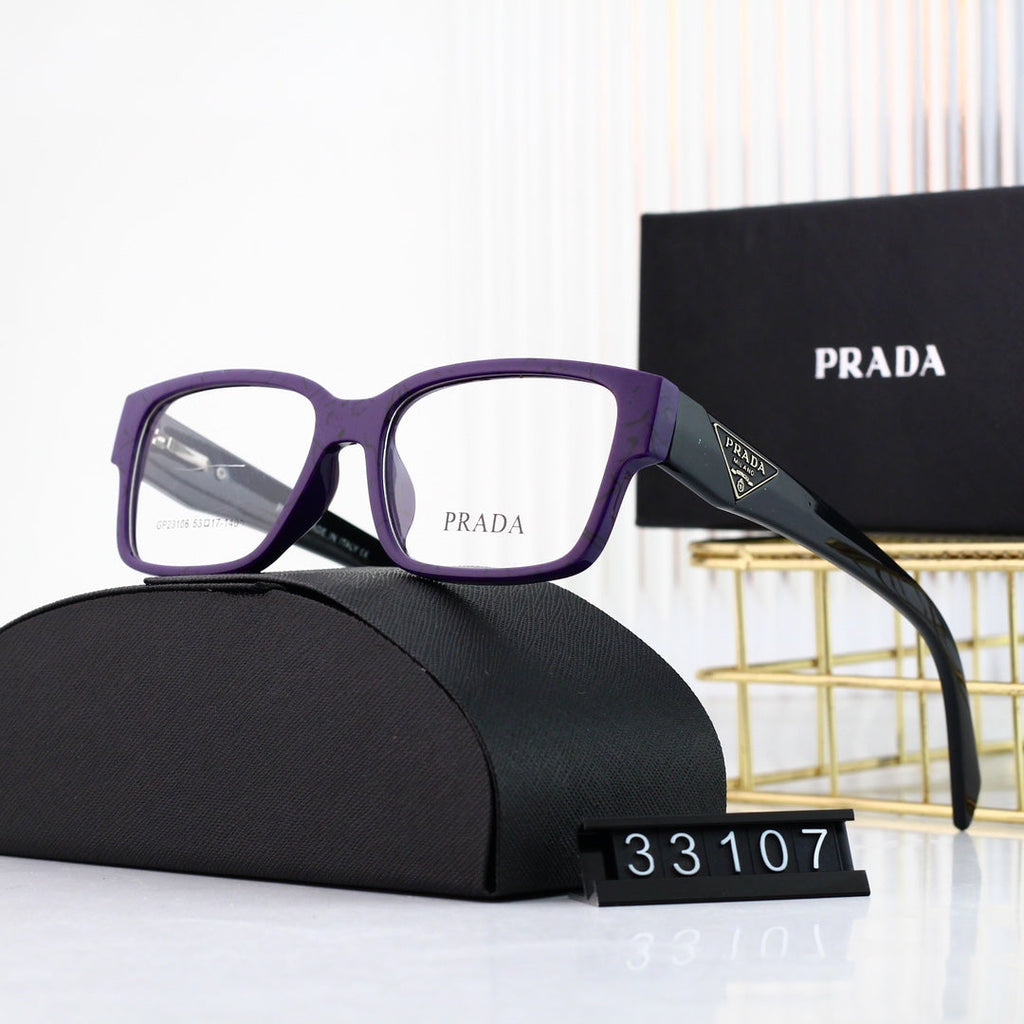 Classic Triangle Logo Square Glasses Sunglasses – Luxury Fashion Sunglasses