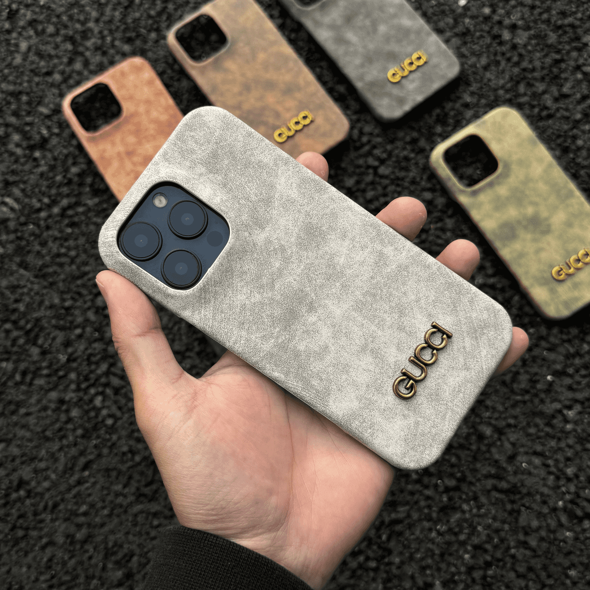 Classic Vintage Suede-Style iPhone Case – Slim Luxury Protective Cover